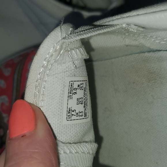 Vans Custom Kicks University of Wisconsin Slip-On Sz. M 7.5 W 9 Shoes Sneakers - Picture 9 of 9